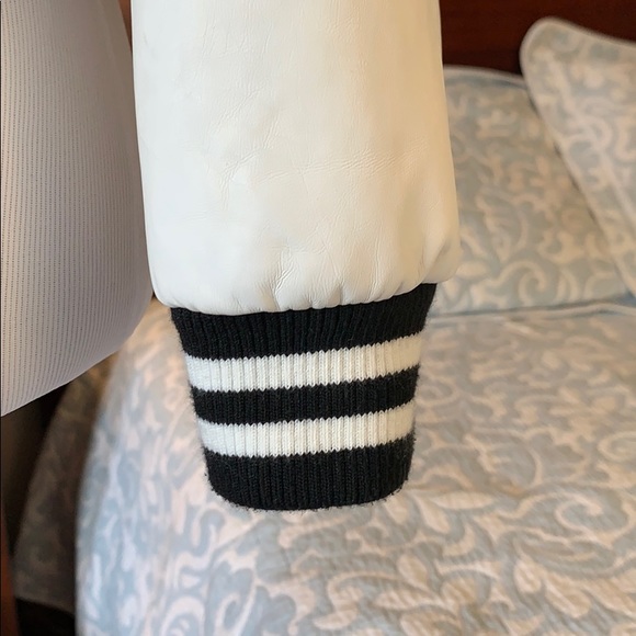 Black and white bomber/letter jacket size small - Picture 3 of 8